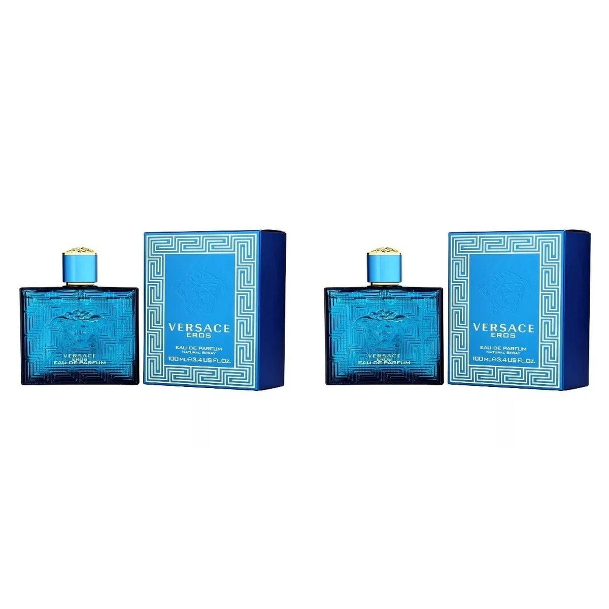 Versace Eros by Gianni Versace EDp 3.4oz - Duo - 2 Bottles (10% OFF)
