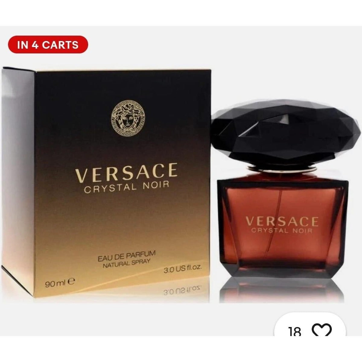 Versace Crystal Noir EDP 3oz - Single - 1 Bottle