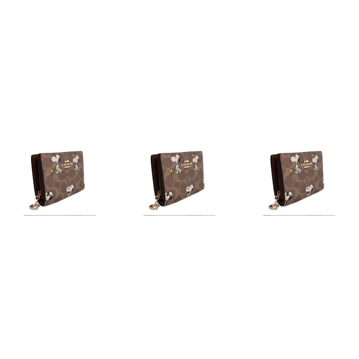 Coach X Peanuts Snap Wallet Snoopy Print - Trio - 3 Pieces (20% OFF)