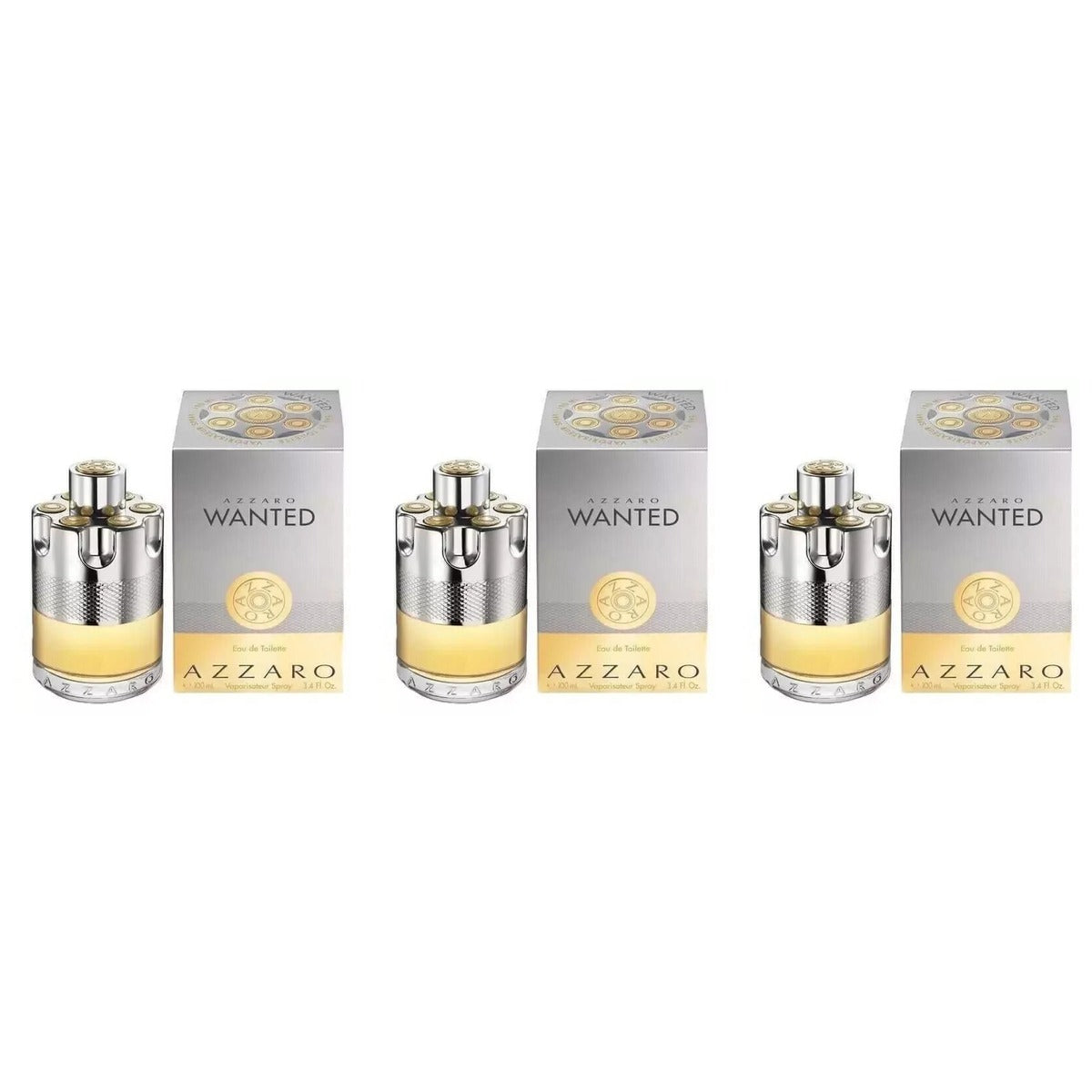 Azzaro Wanted edt 100ml - Trio - 3 Bottles (20% OFF)