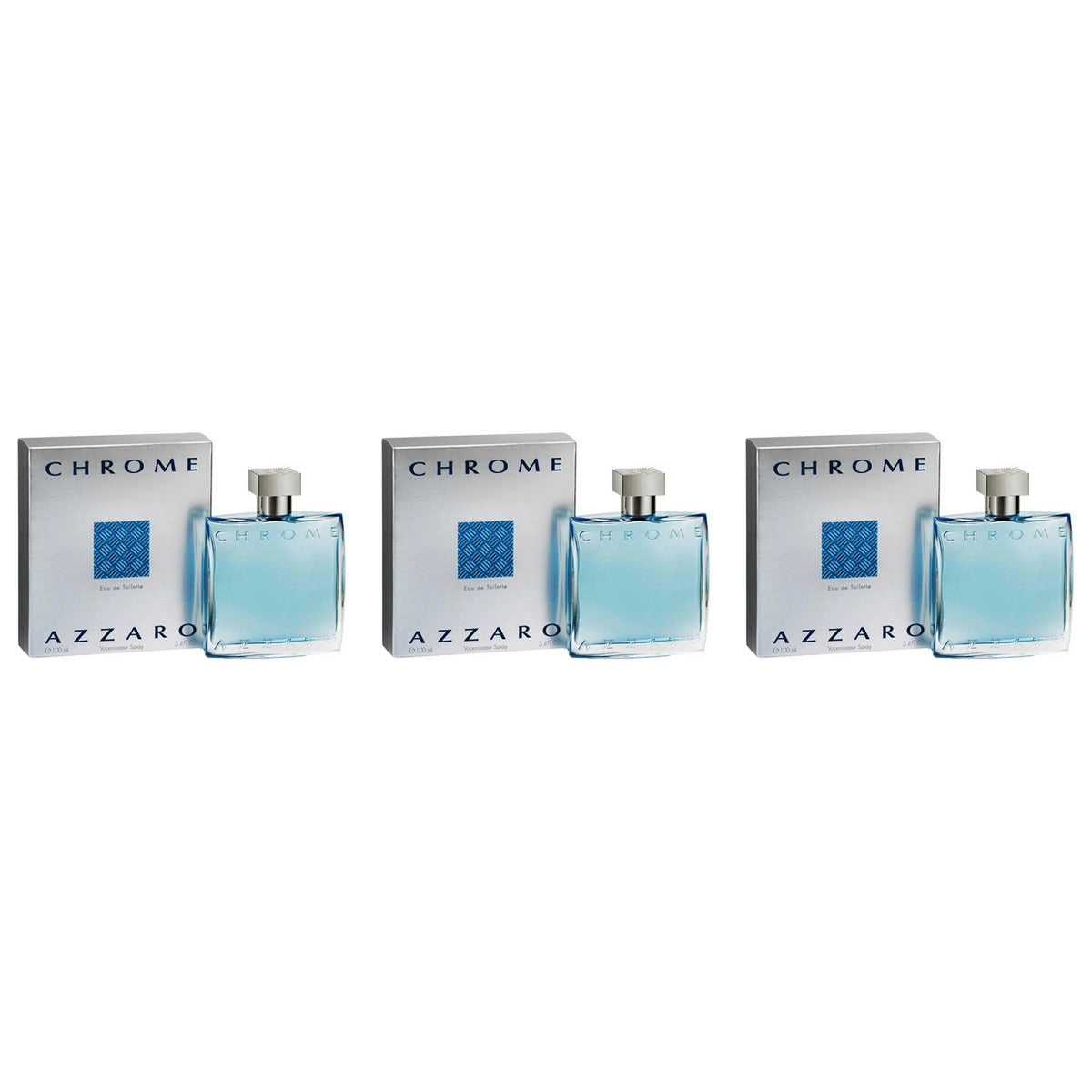 Chrome Azzaro By Azzaro EDT 100ml - Trio - 3 Bottles (20% OFF)