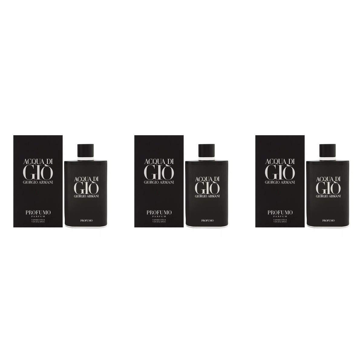 Acqua Di Gio Profumo by Giorgio Armani Cologne 4.2oz - Trio - 3 Bottles (20% OFF)