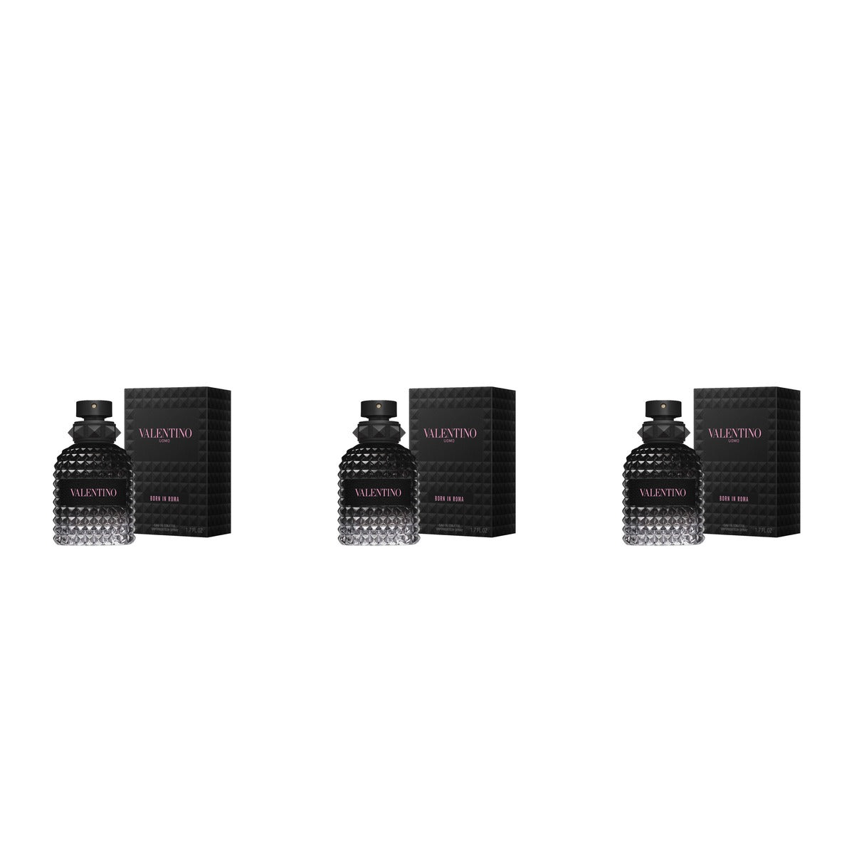 Valentino Uomo Born In Roma Intense EDP 3.4oz - Trio - 3 Bottles (20% OFF)