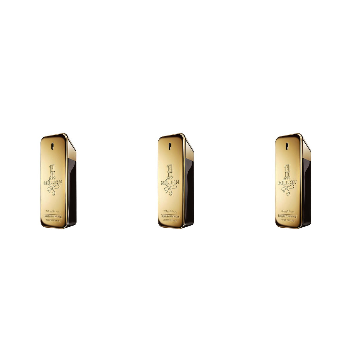 Paco Rabanne 1 Million EDT 100ml - Trio - 3 Bottles (20% OFF)