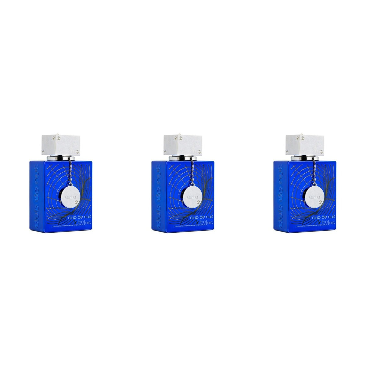 Armaf Club de Nuit Blue Iconic EDP 100ml - Trio - 3 Bottles (20% OFF)