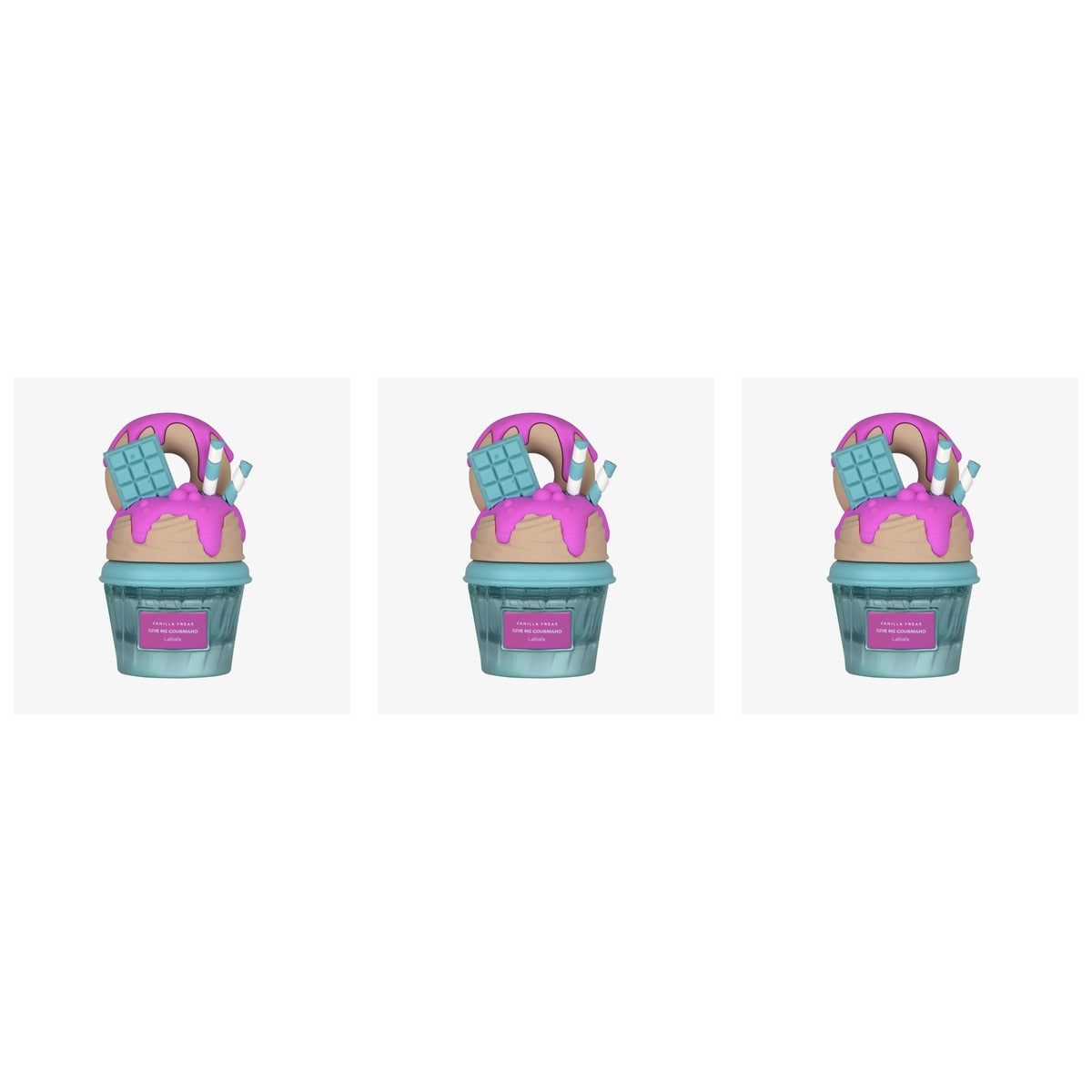 LATTAFA GIVE ME GOURMAND VANILLA FREAK WOMEN EDP 75ml - Trio - 3 Bottles (20% OFF)