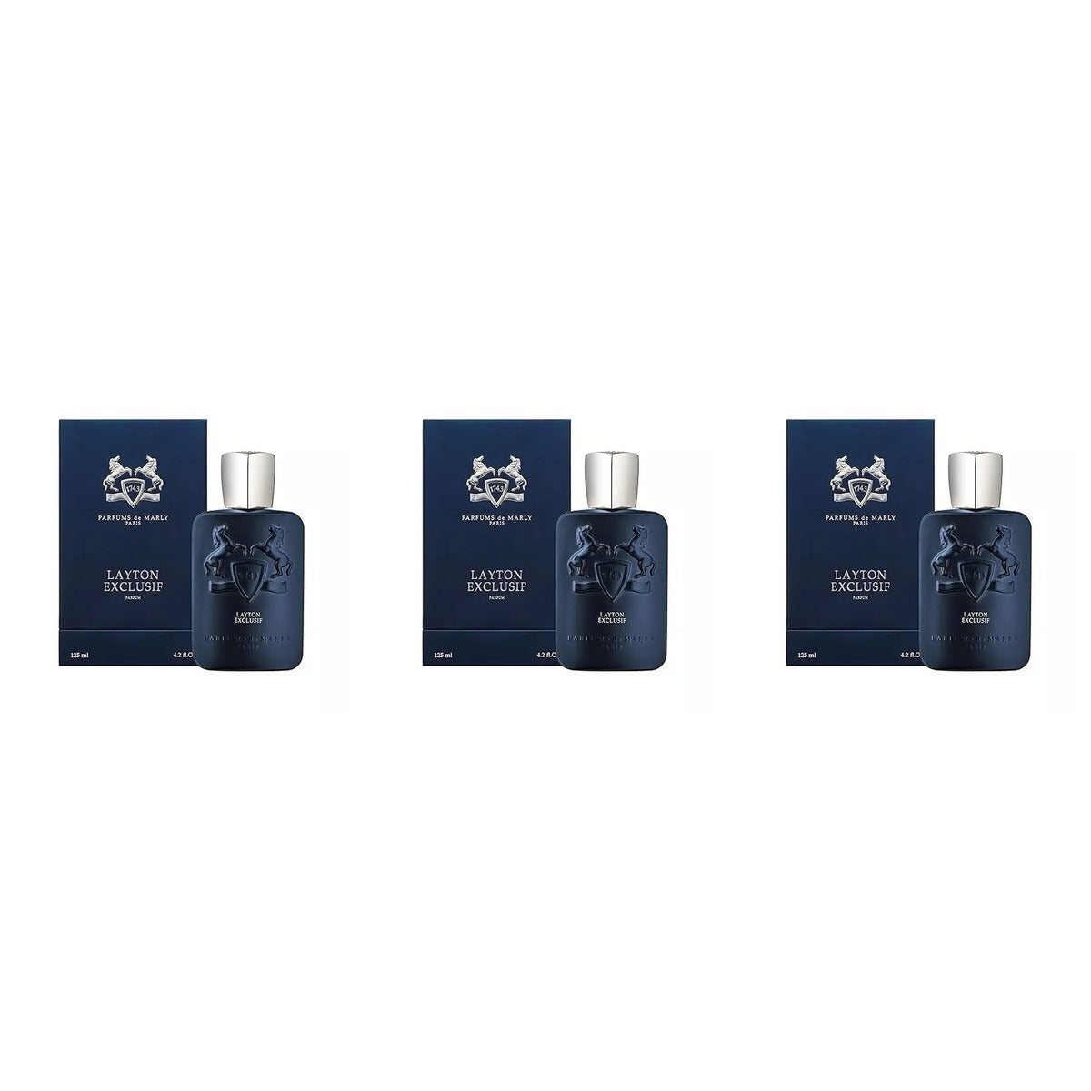 Layton Exclusif by Parfums De Marly e Parfum 125ml - Trio - 3 Bottles (20% OFF)
