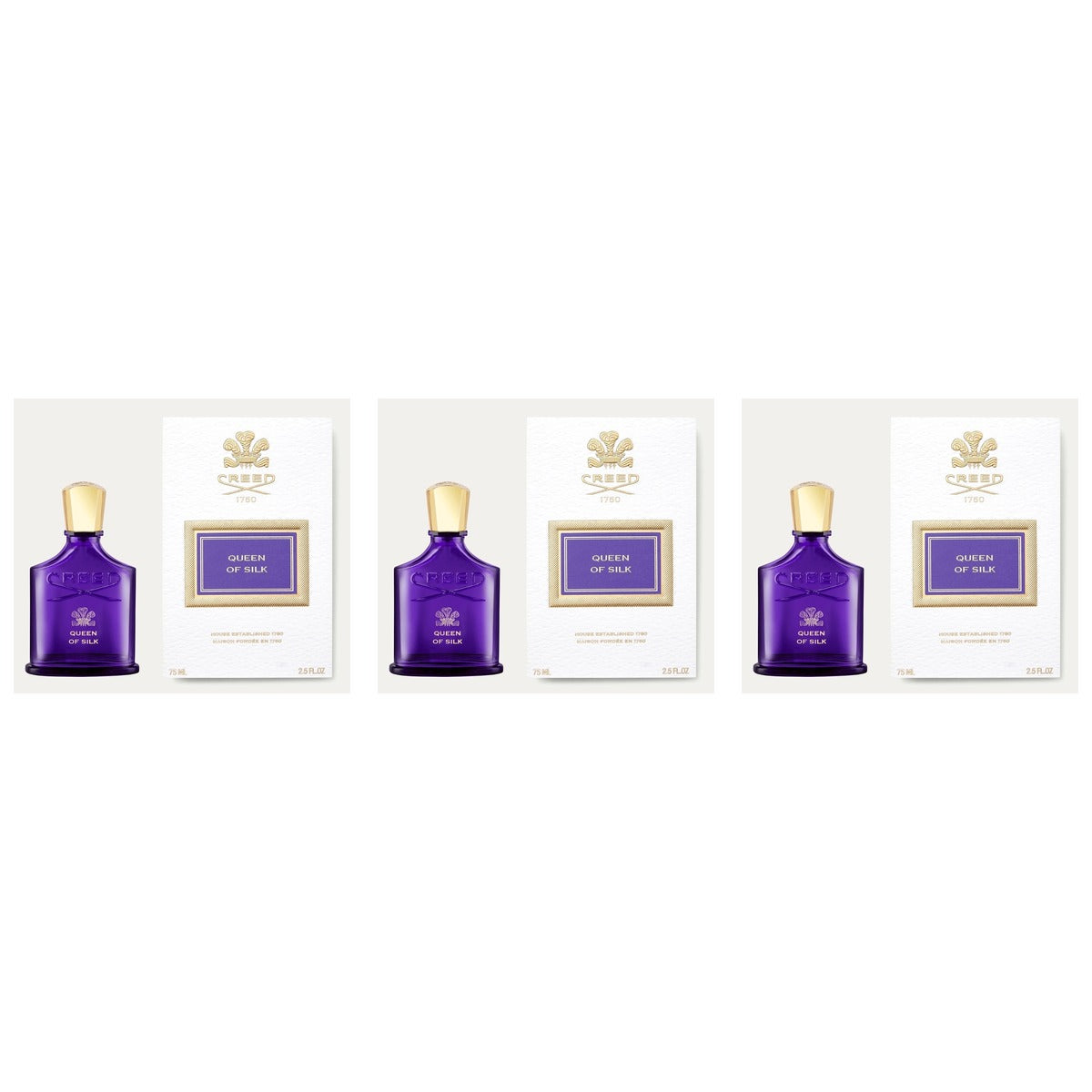 Creed Queen Of Silk EDP Women Original Box New 75ml - Trio - 3 Bottles (20% OFF)