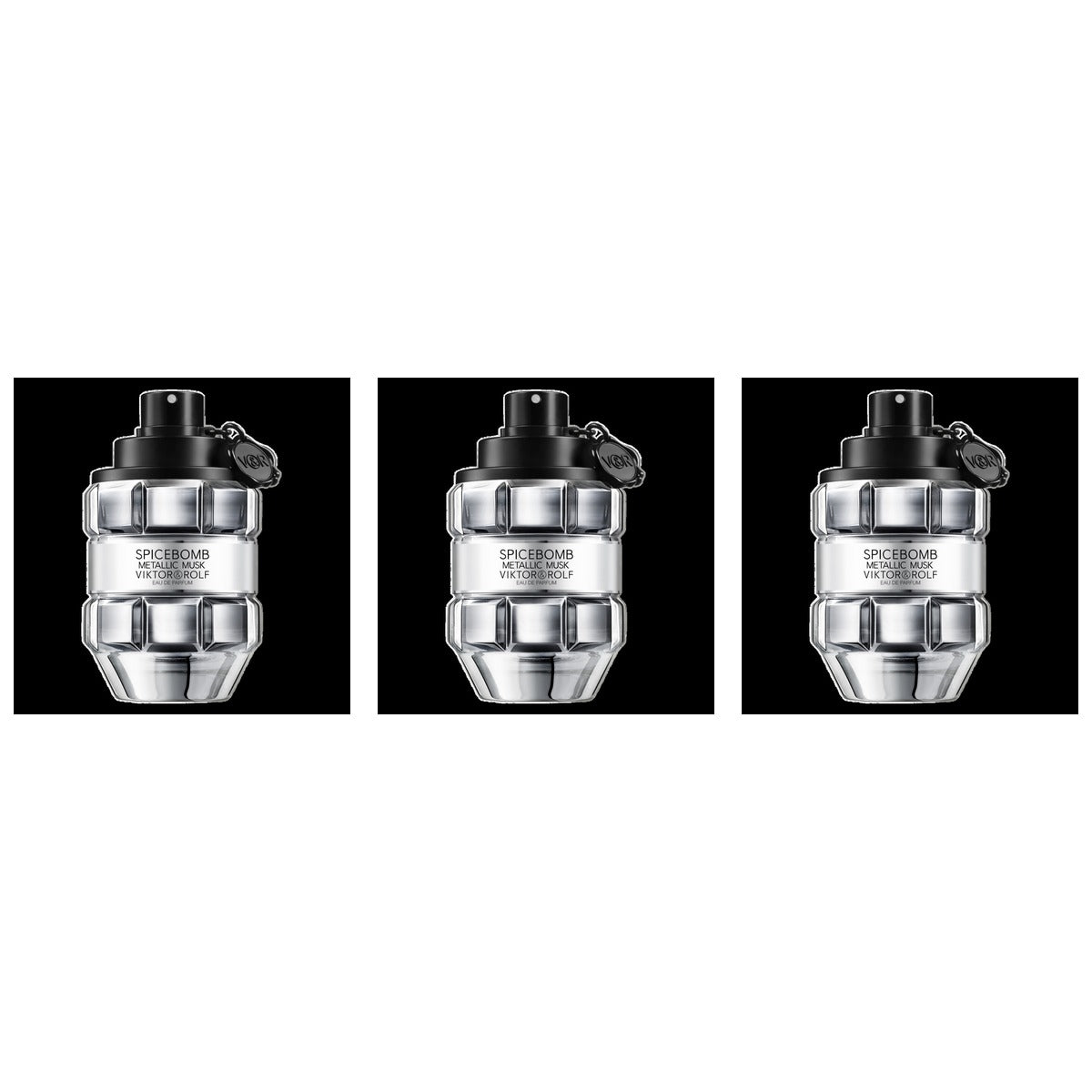 Viktor&Rolf Spicebomb Metallic Musk EDP 100ml - Trio - 3 Bottles (20% OFF)
