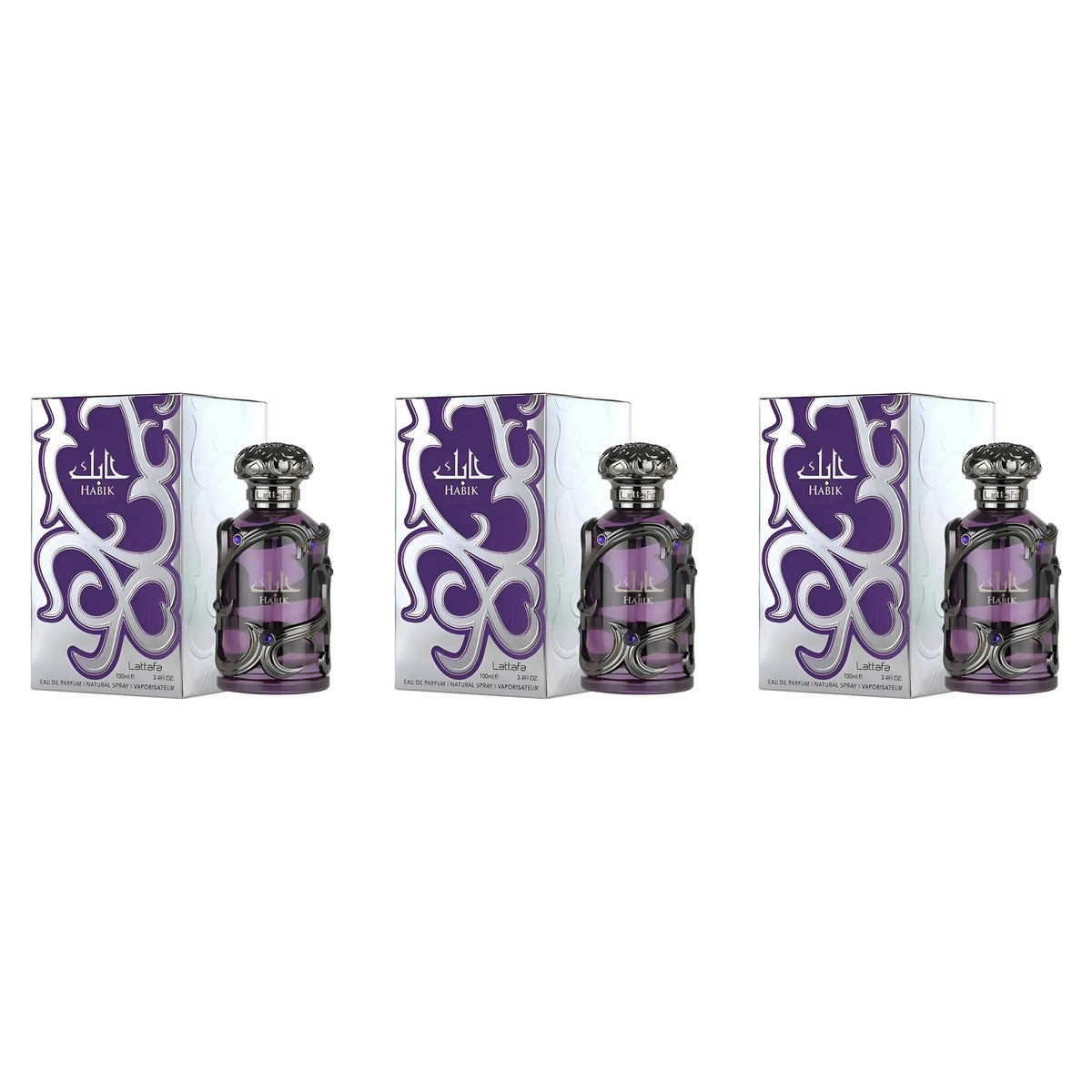 Lattafa Habik EDP 100ml - Trio - 3 Bottles (20% OFF)