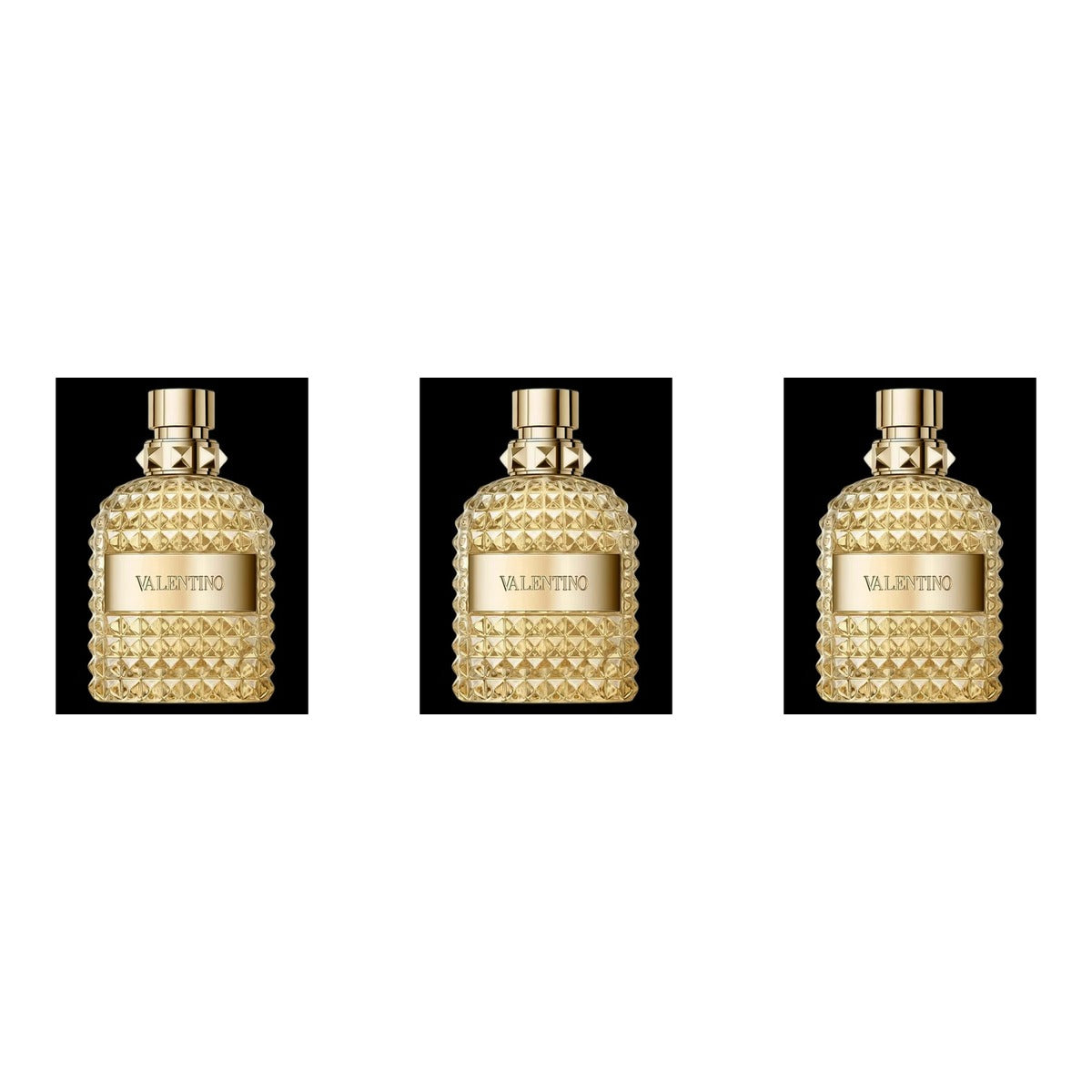 VALENTINO UOMO BORN IN ROMA THE GOLD EDT 100ml - Trio - 3 Bottles (20% OFF)
