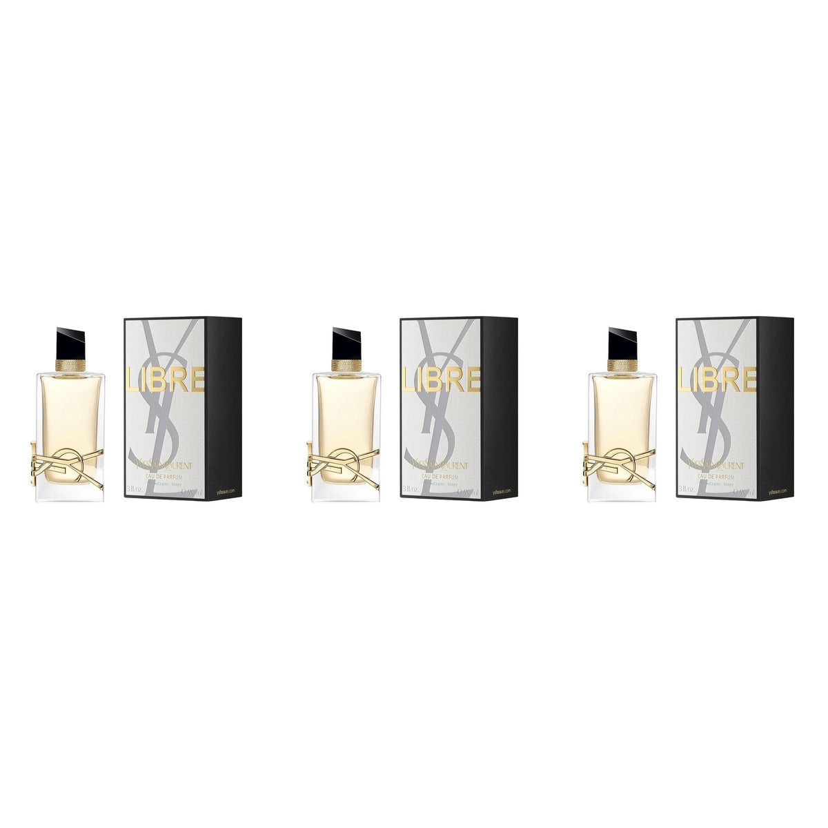 Libre by Yves Saint Laurent EDP 3oz - Trio - 3 Bottles (20% OFF)