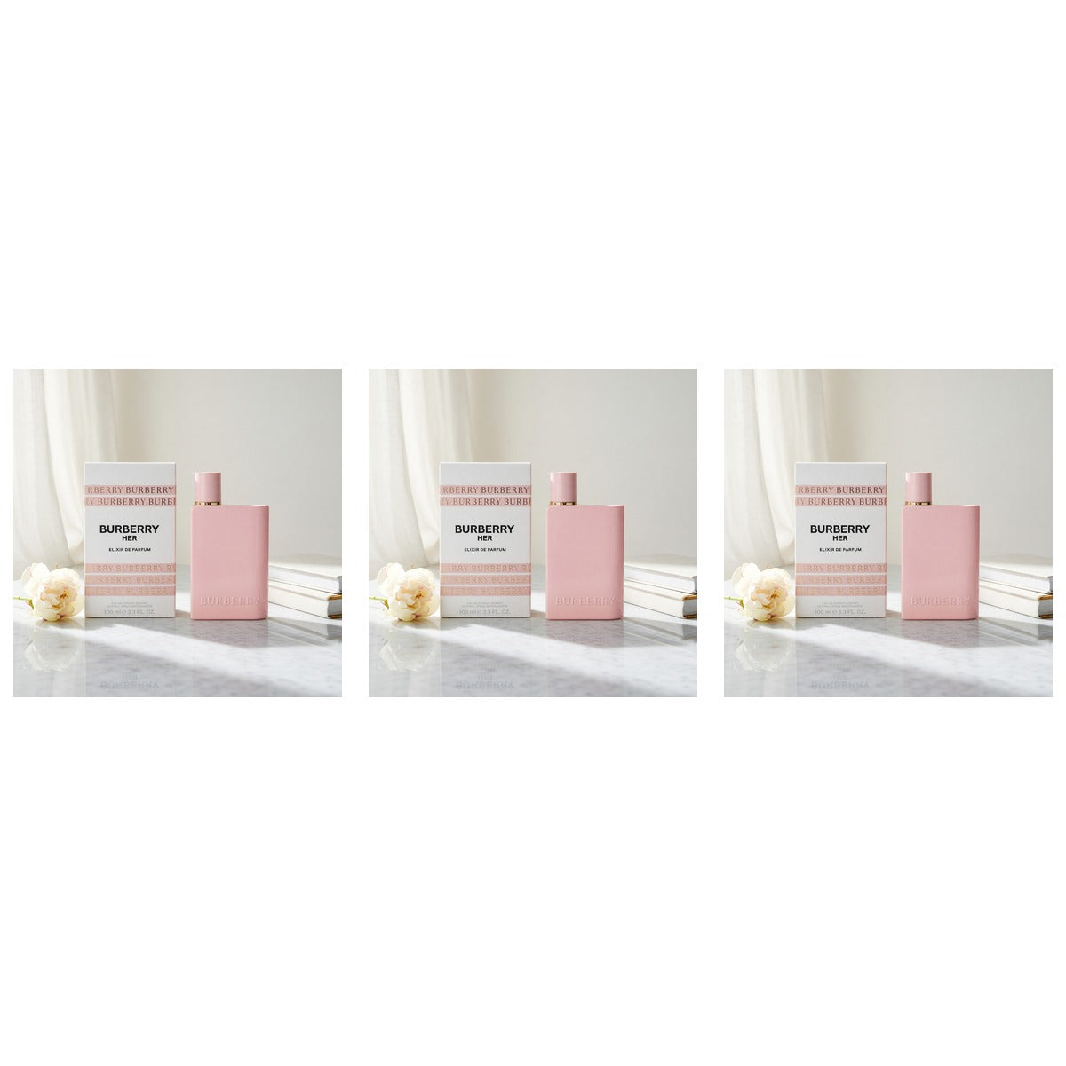 Burberry Her Elixir de Parfum Women () Intense 100ml - Trio - 3 Bottles (20% OFF)