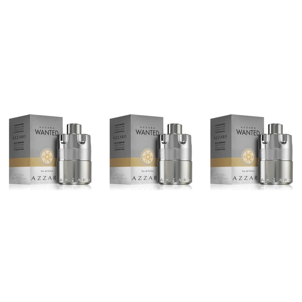 Azzaro Wanted EDP 100ml - Trio - 3 Bottles (20% OFF)