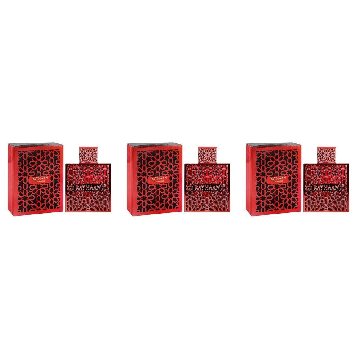 RAYHAAN Crimson EDP 100ml - Trio - 3 Bottles (20% OFF)