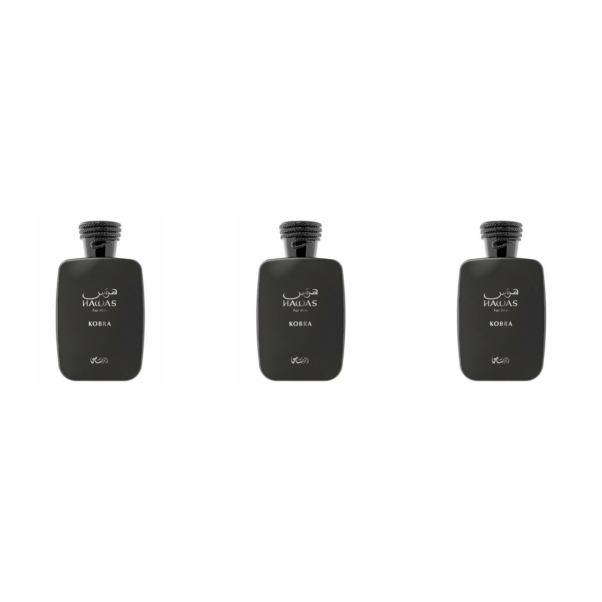 Rasasi Hawas Kobra EDP 100ml - Trio - 3 Bottles (20% OFF)