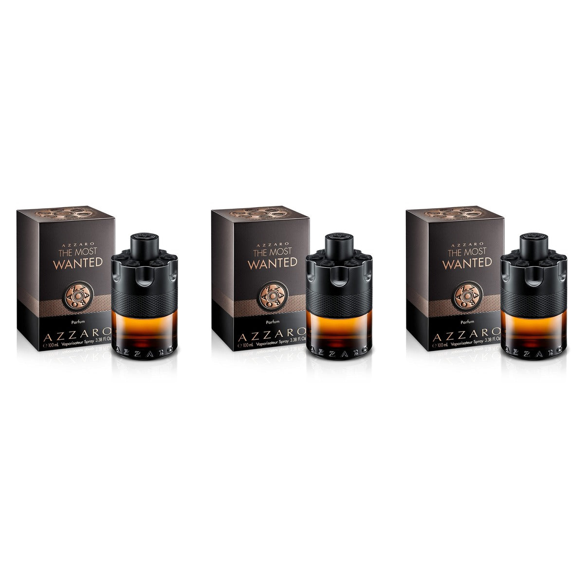 Azzaro The Most Wanted . . PARFUM EDP 100ml - Trio - 3 Bottles (20% OFF)