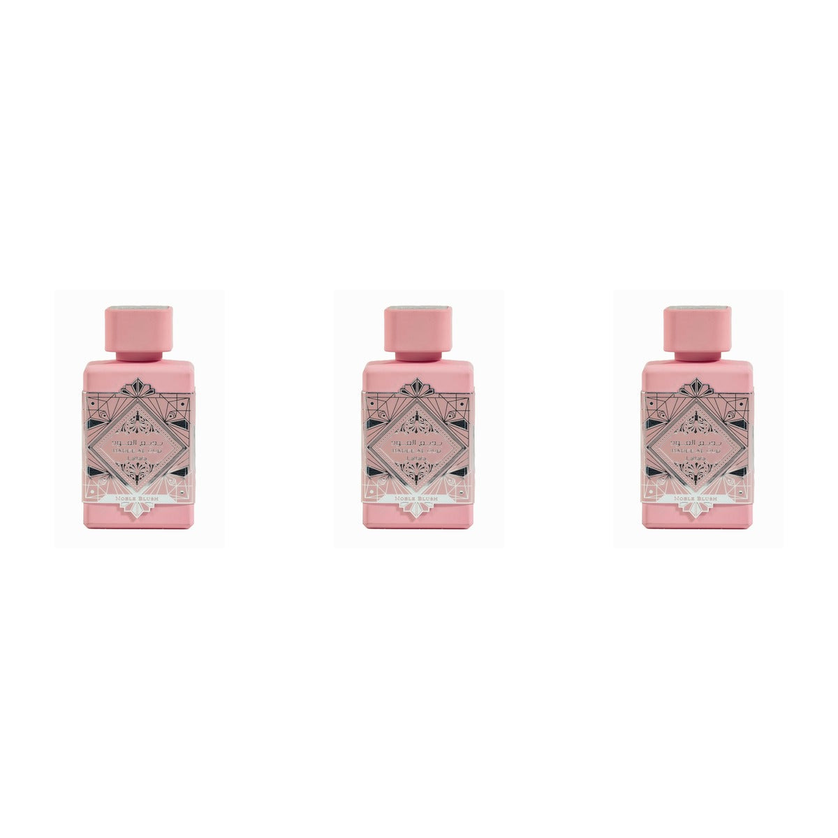 Bade'e Al Oud Noble Blush by Lattafa EDP 3.4oz - Trio - 3 Bottles (20% OFF)