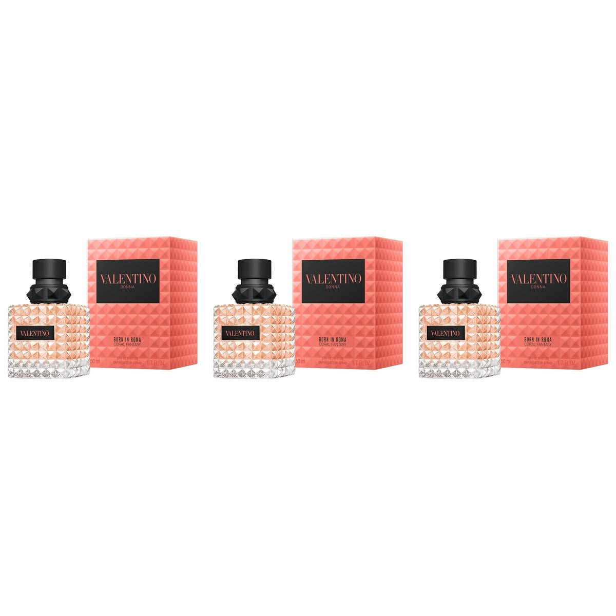 Valentino Donna Born In Roma Coral Fantasy EDP 100ml - Trio - 3 Bottles (20% OFF)