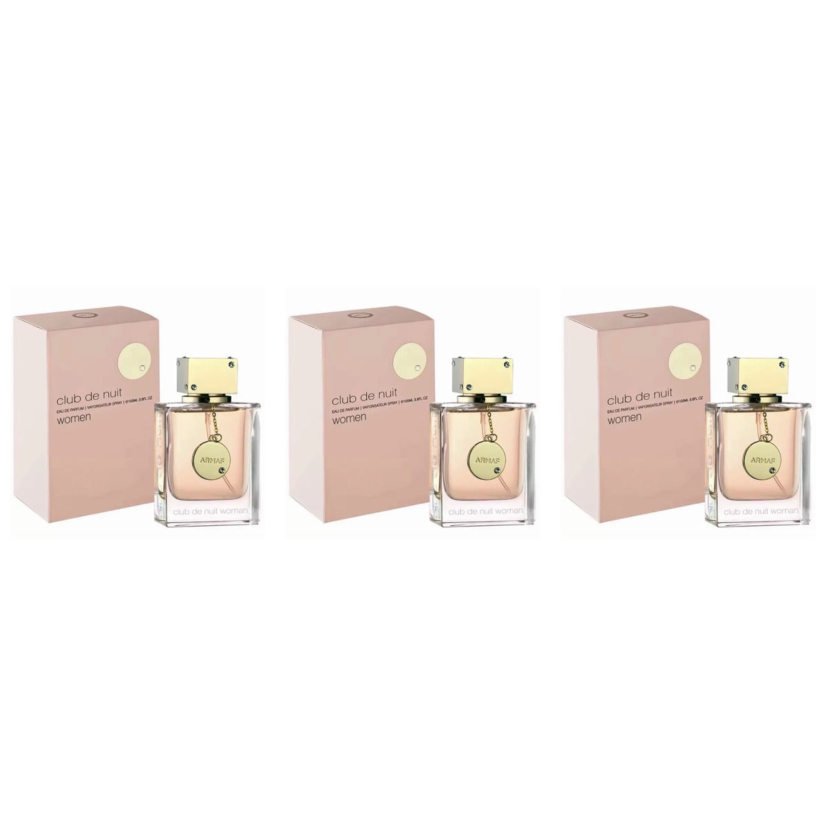 Armaf Club de Nuit Regular Size EDP 3.6oz - Trio - 3 Bottles (20% OFF)
