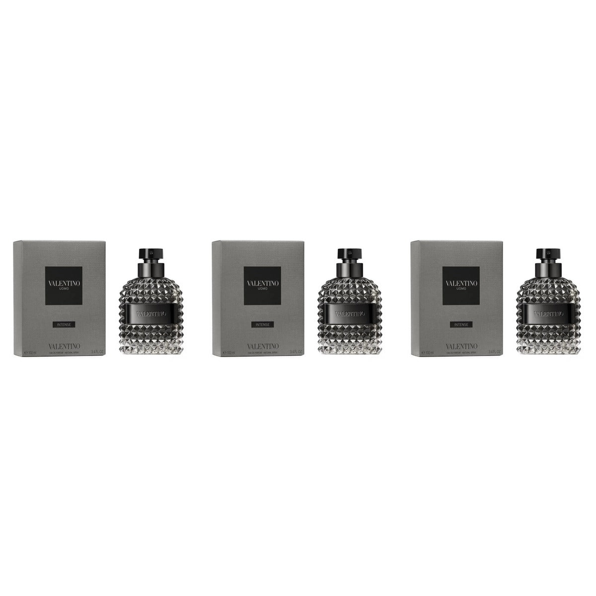 Valentino Uomo Intense EDP 100ml - Trio - 3 Bottles (20% OFF)