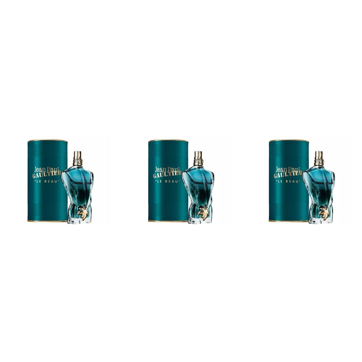 JEAN PAUL GAULTIER LE BEAU EDT 125ml - Trio - 3 Bottles (20% OFF)