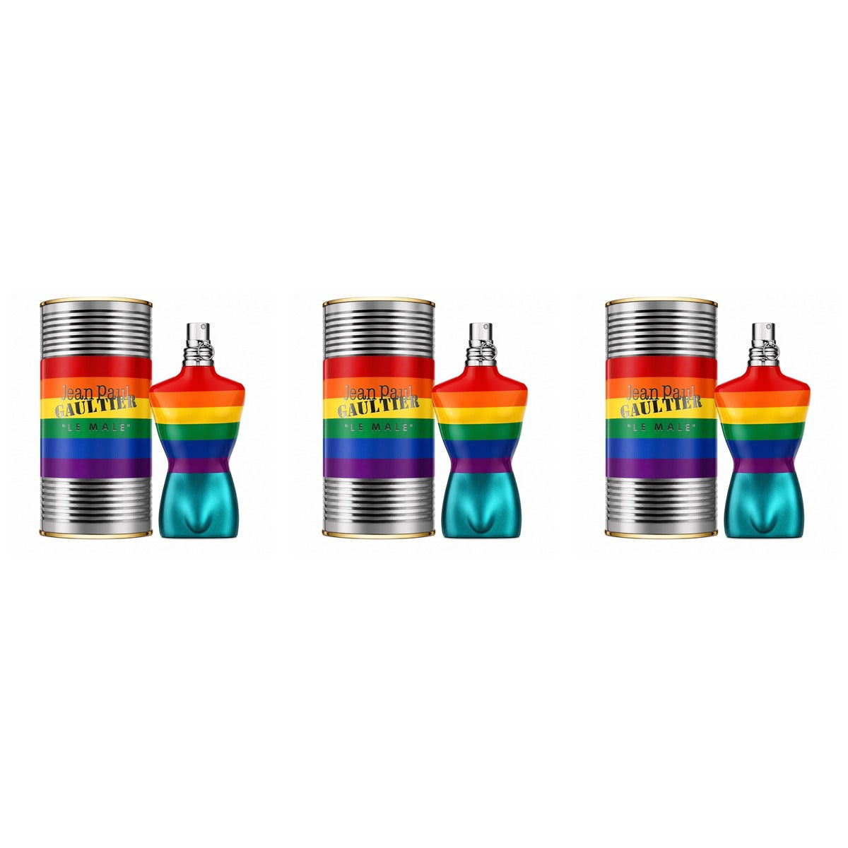 Le Male Pride by Jean Paul Gaultier EDT 4.2oz - Trio - 3 Bottles (20% OFF)