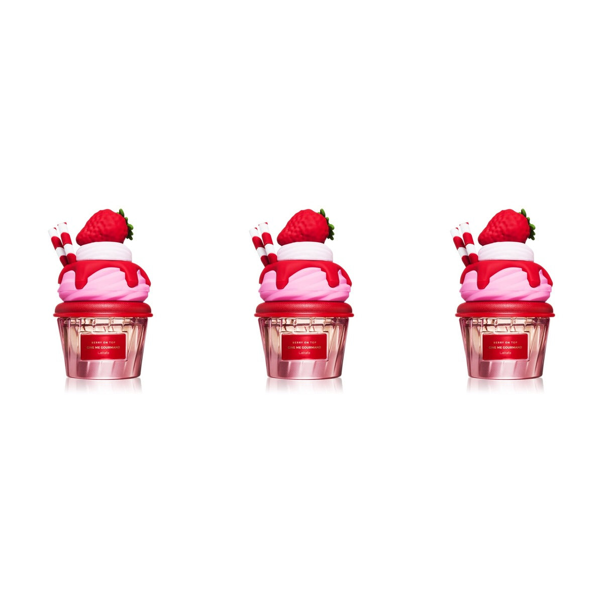 Give Me Gourmand Berry On Top Lattafa EDP 75ml - Trio - 3 Bottles (20% OFF)