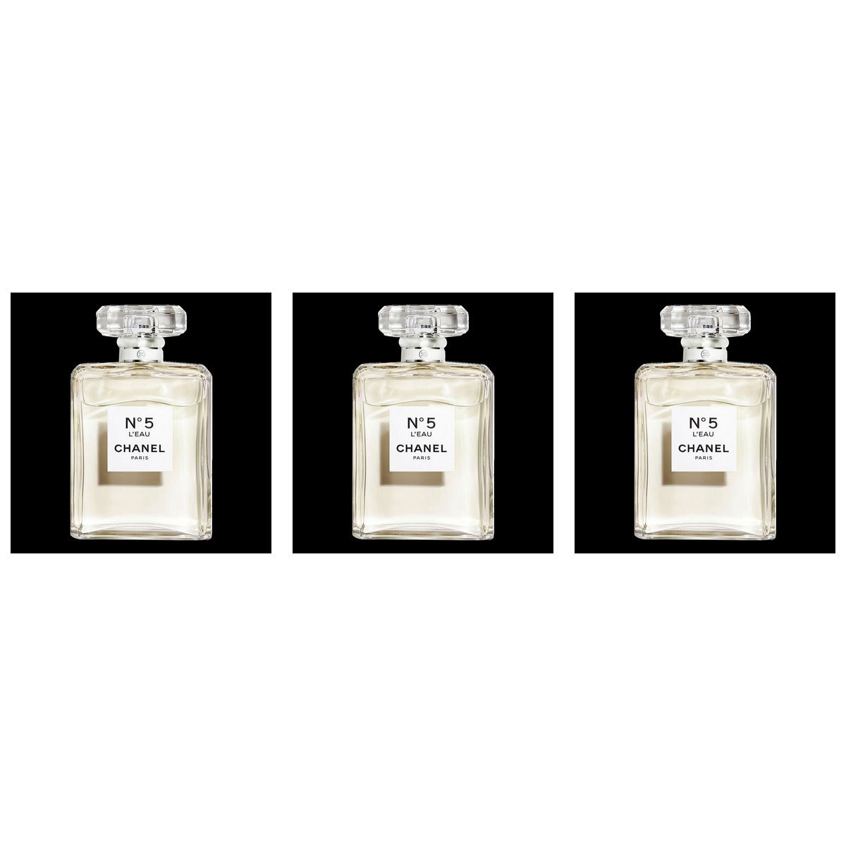 Chanel No 5 L'EAU EDT 100ml - Trio - 3 Bottles (20% OFF)