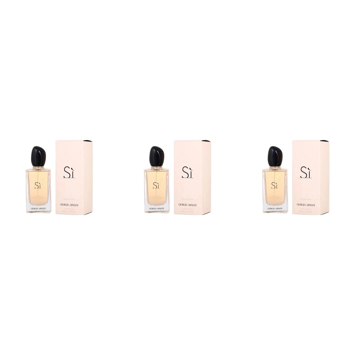 Giorgio Armani Si Eua De Parfume Parfum 100ml - Trio - 3 Bottles (20% OFF)