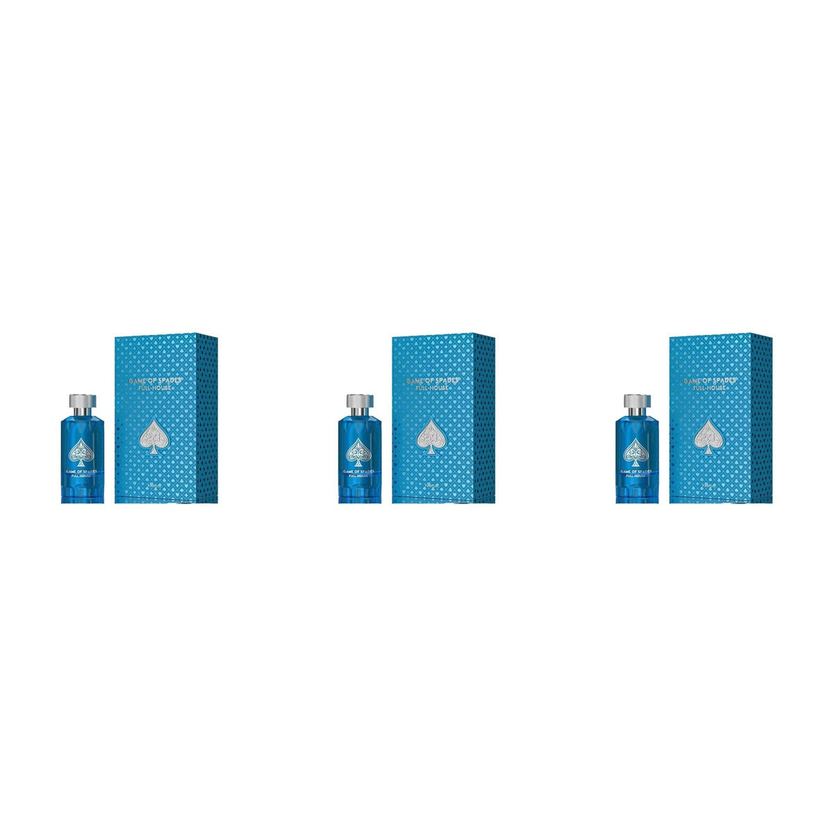 Game Of Spades Full House by Jo Milano Paris Parfum 100ml - Trio - 3 Bottles (20% OFF)